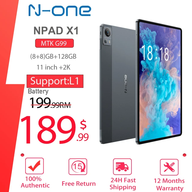 N-one Npad X 11'' Tablet Mtk G99 6nm Android 13 8gb Ram 128gb Rom 2000x1200  Fhd 8+20mp+macro Camera 18w Pd Fast Charge - Tablets - AliExpress