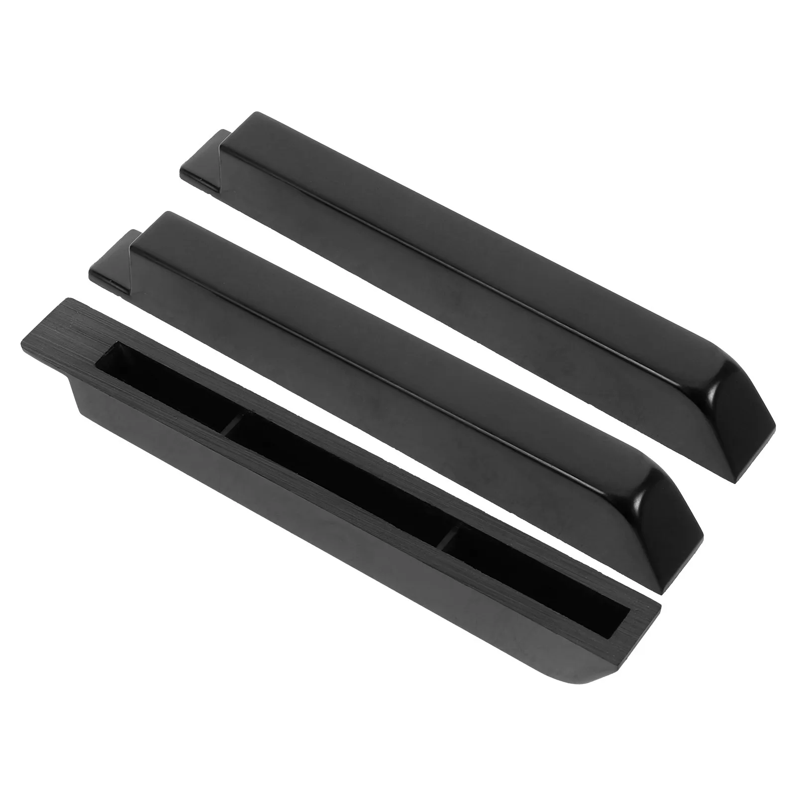 3Pcs Piano Keys Replacement Glossy Black Plastic Keytops Easy Install Piano Keyboard Key Repair Parts for Restoration