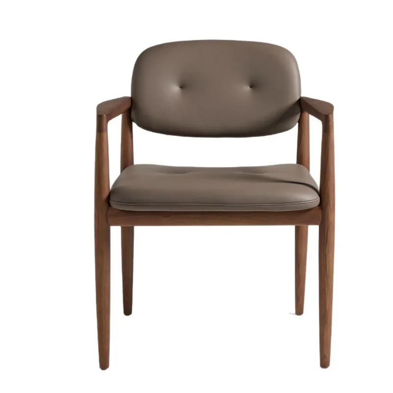 

Italian minimalist home ash wood chair modern high-end designer armrest back chair