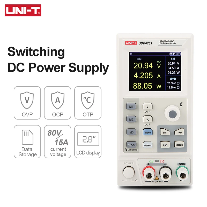 UNI-T Laboratory Power Supply UDP6730 UDP6731 40V 30A DC Power Supply Adjustable 80V 15A Voltage Regulator