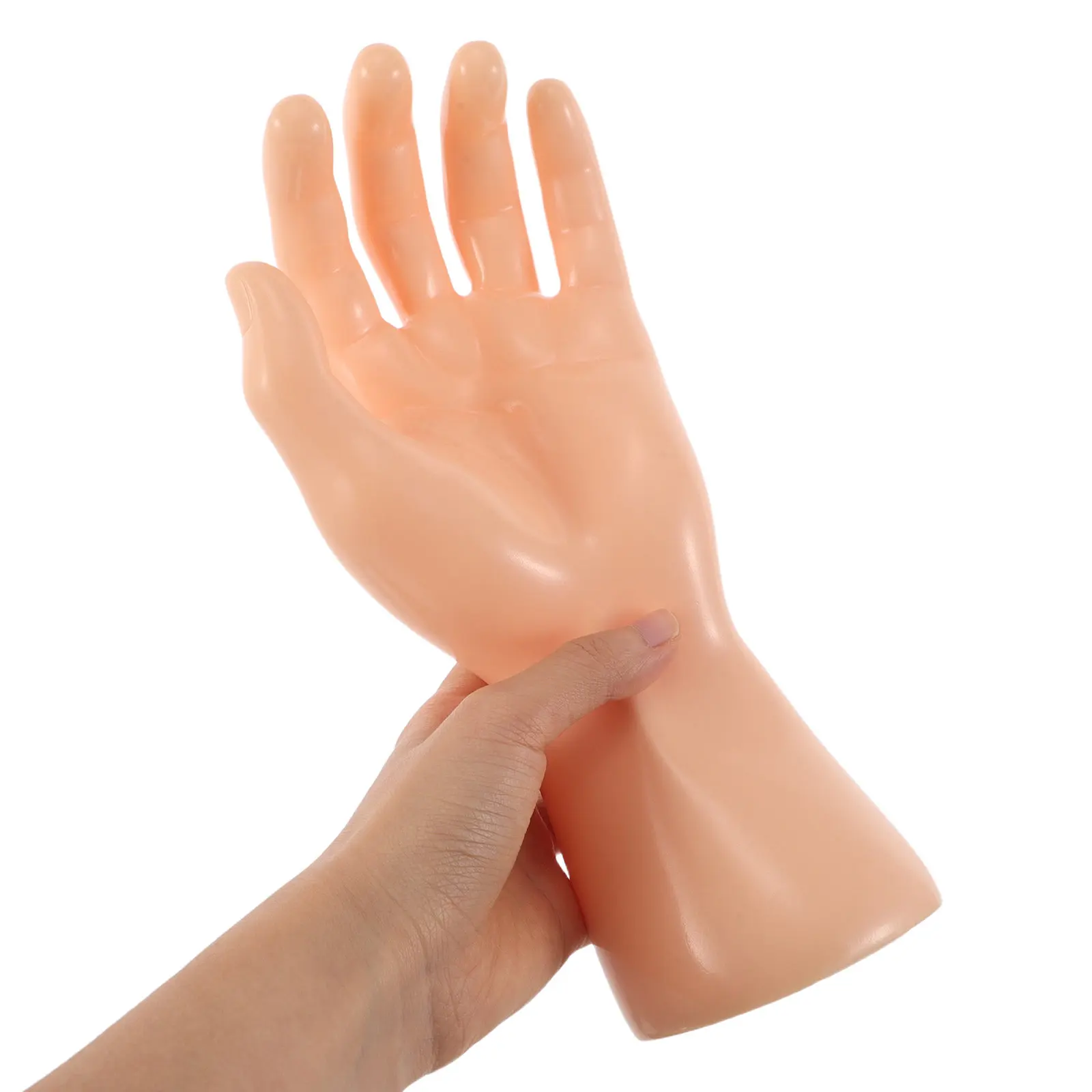 

Realistic Male Mannequin Hand Prop Simulation Plastic Left Hand Jewelry Holder for Watches Bracelets Gloves Display Desktop