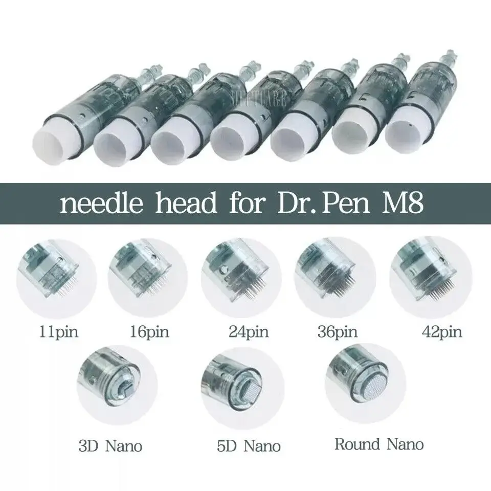 Dr. Pen M8 Cartucce ad ago Cartucce a baionetta 11 16 36 42 Nano Needle MTS Micro Skin Needling Compatibile con Dr pen M8