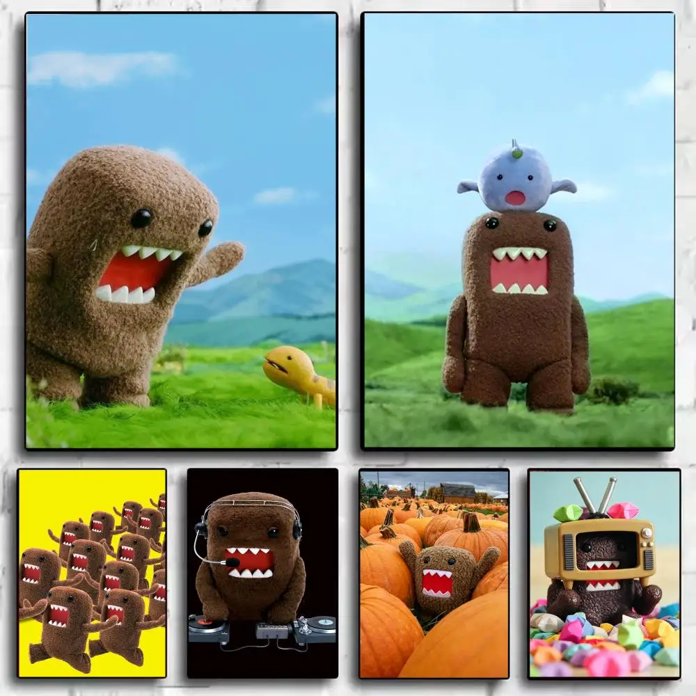 Classic Movie Cute Domo-Kun Poster Modern  Wall Art Aesthetic Minimalist Bedroom Decor Cafe Home Gift