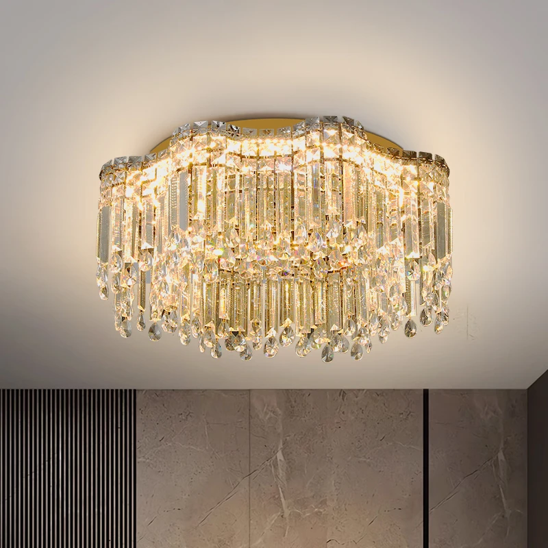 

Luxury French Crystal Chandelier - Cream Elegant Lighting for Living Room, Bedroom & Dining | Artistic Premium Design