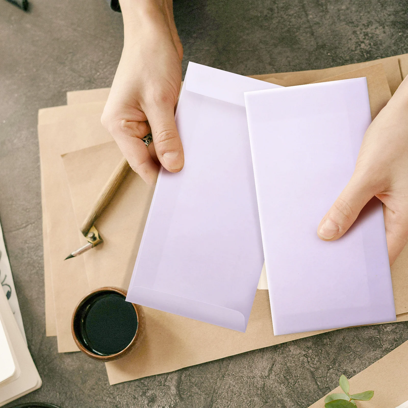 Enveloppes de Style Simple, format lettre, Invitations vierges, multifonctions, résistantes aux déchirures, portables, utilisation quotidienne, 60 pièces