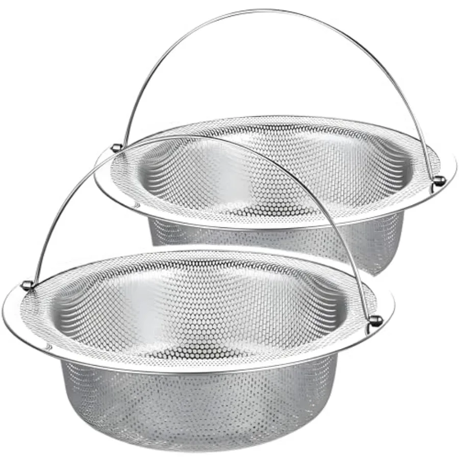 

4 Pack Stainless Steel Sink Strainer Basket, Fine Mesh Drain Protector for Kitchen, Anti-Clog Rustproof Design, Dishwasher Safe