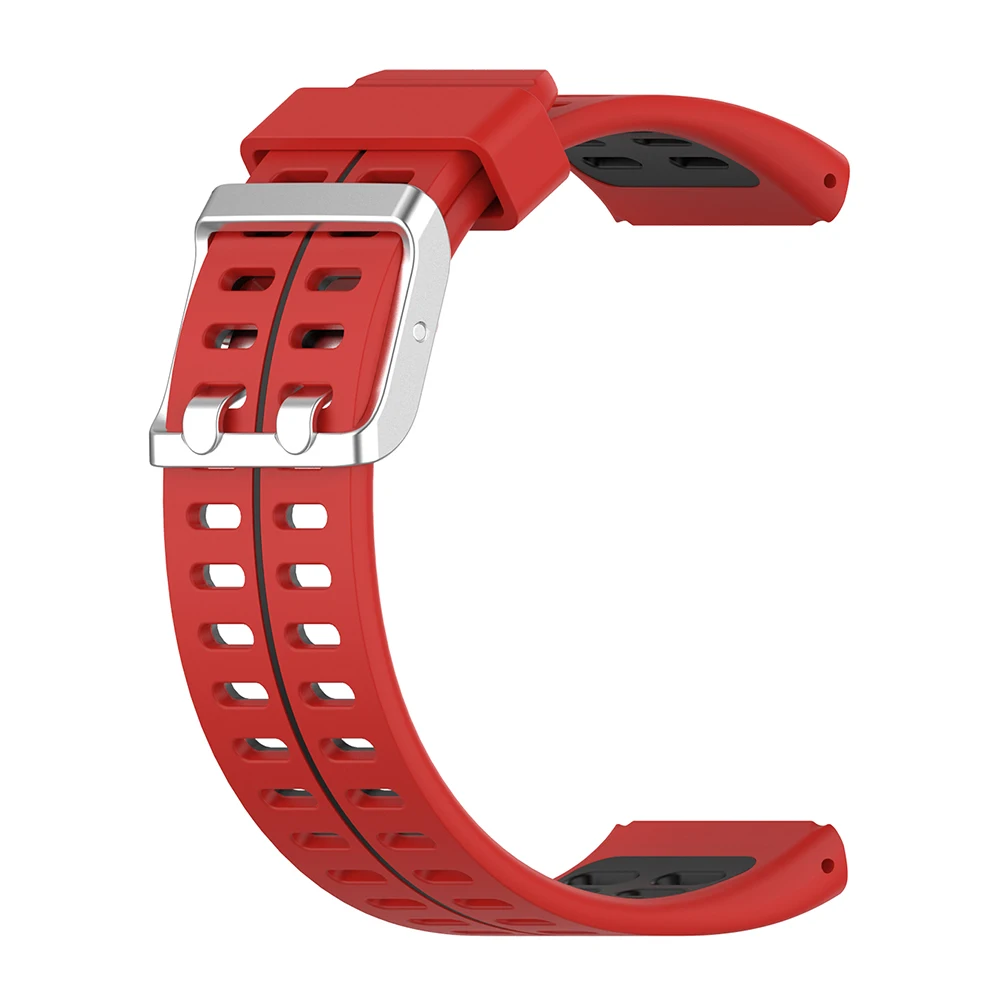 Silikon-Ersatz-Uhrenarmband, elegantes Uhrenarmband, komfortables Element für Polar V800, zweifarbiges Smart-Armband