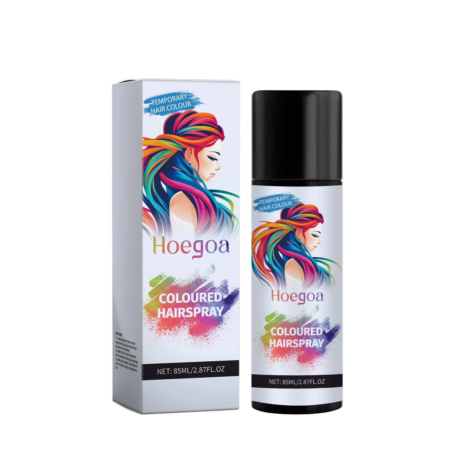 Temporary Hair Color Spray Instant Cover Grey White Hair Restore Black Hair Dye Nourish Roots Prevent Dryness Coloured Hairspray
