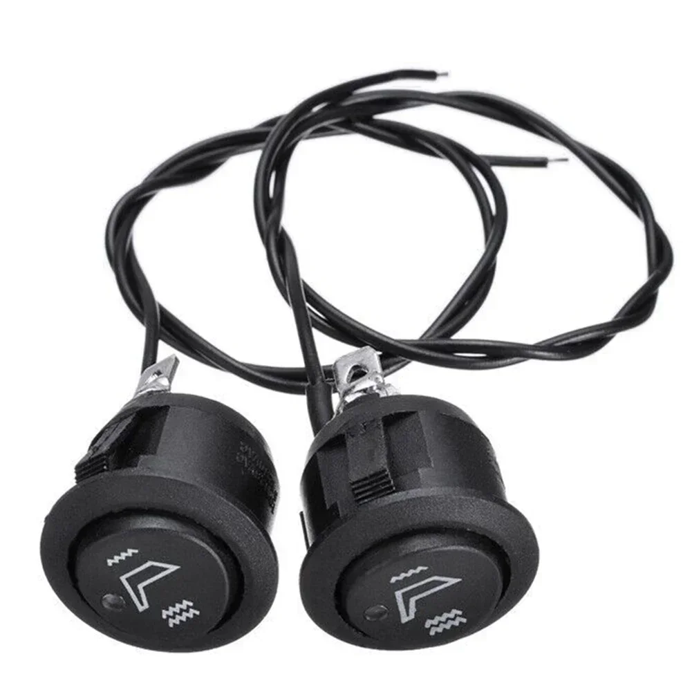 2Pcs Car Seats Heater Switch 3Pin T 85 Round Heated Rocker Hi/Low Off Control 12V For All Cars SUV, Truck, RV, Boats, Motorcycle