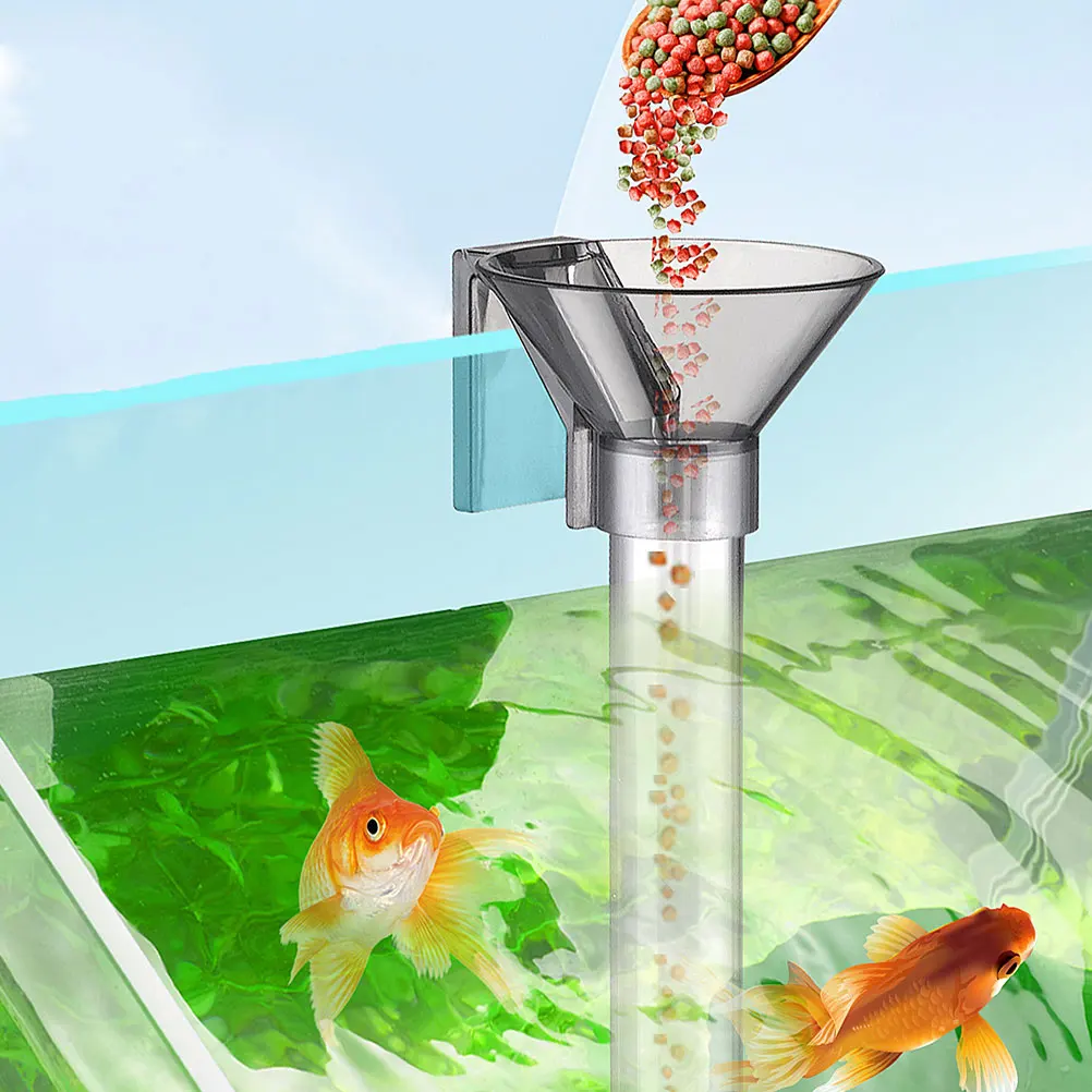 

1Set Fish Shrimp Feeder Adjustable Length Transparent Aquarium Accessories Feeding Tube Pond Vacation Betta Tank