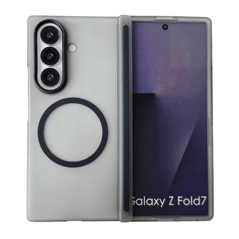 Magnetyczne etui na telefon Samsung Galaxy Z Fold8 Ultra Fold 8 7 6 5, bumper z obsługą Magsafe, matowa ramka przednia, ochrona zawiasu