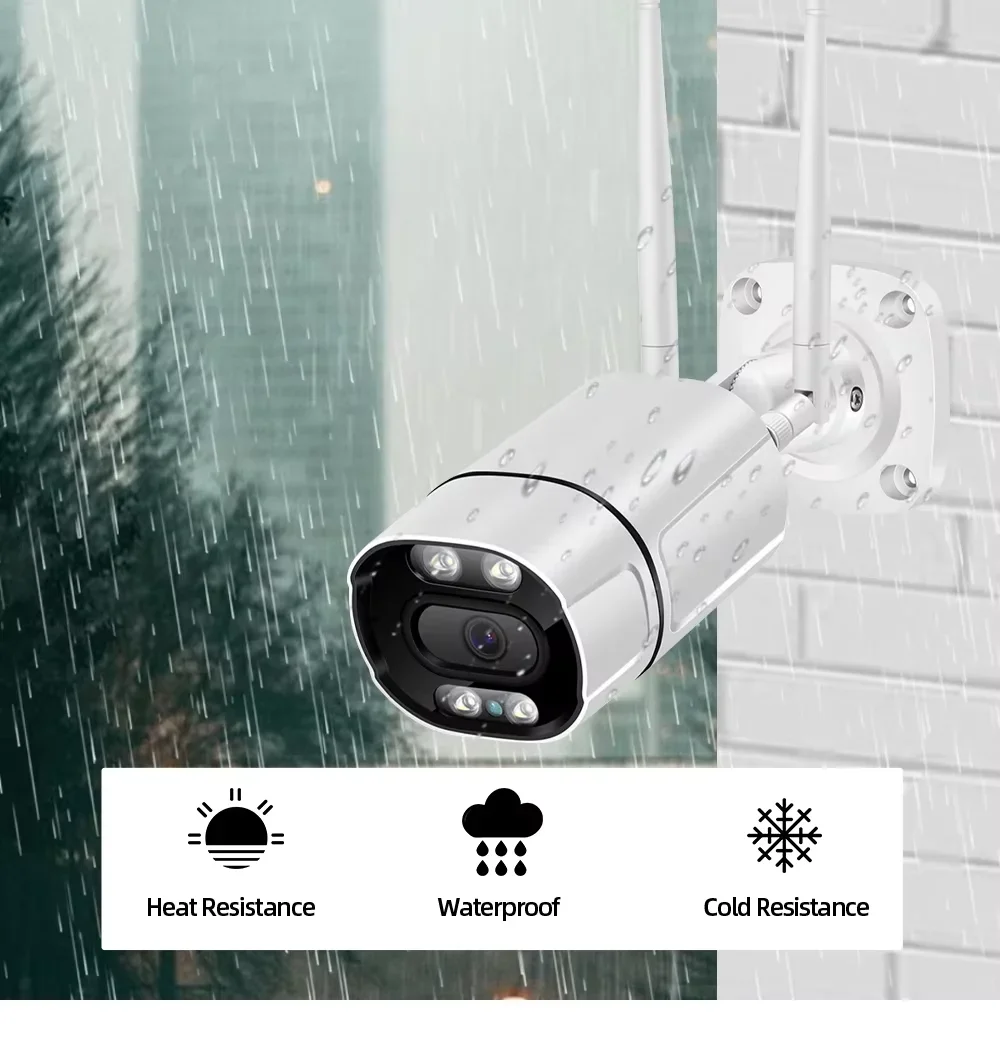 EseeCloud 16CH 5MP Bullet Outdoor CCTV Surveillance Set 2-way Audio Wireless WiFi NVR Kit 16 Channel Home Security  System