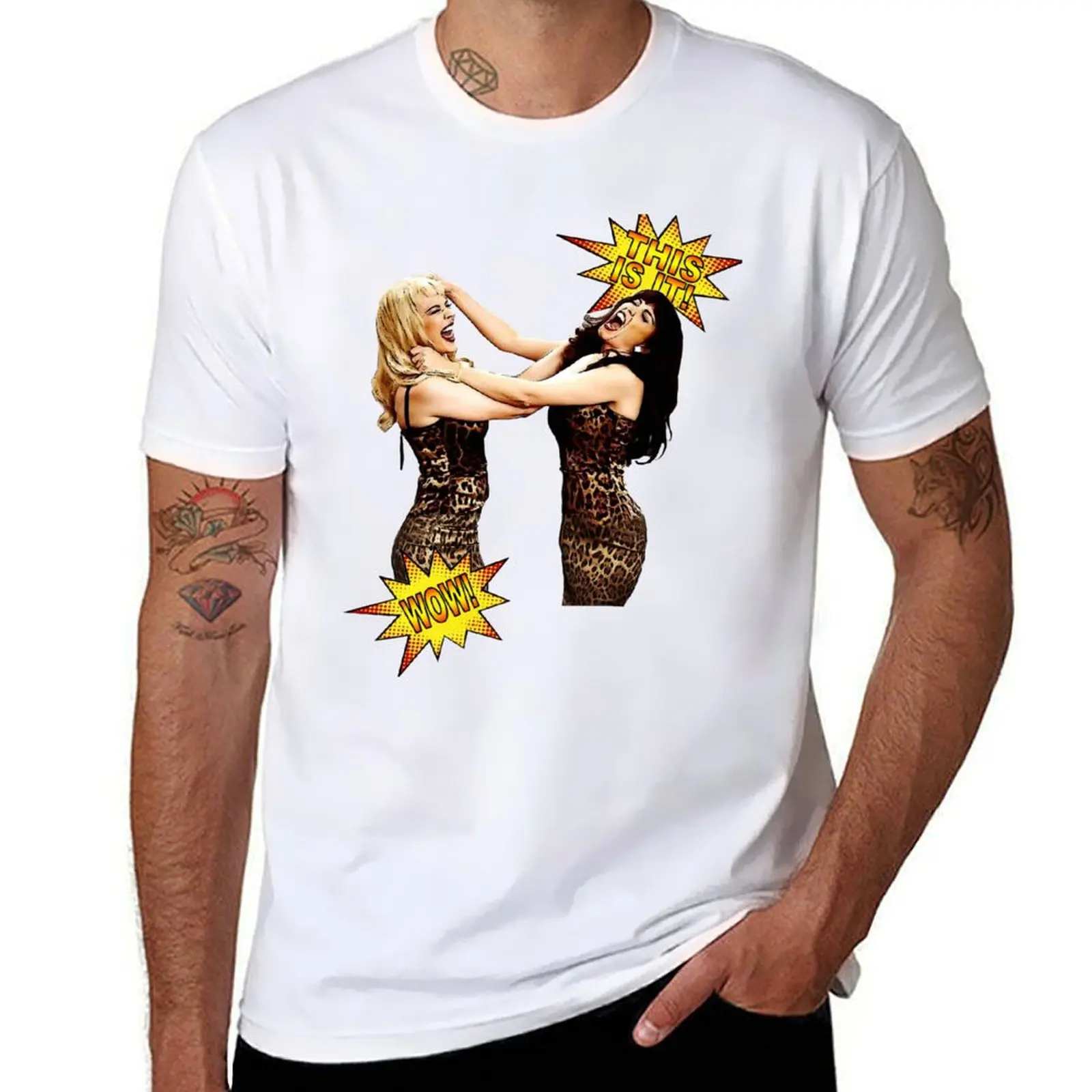 

Kylie & Dannii Minogue - Pow Wow (This Is It) T-Shirt t shirt for man 100 percent cotton man t shirt cotton high quality T-Shirt