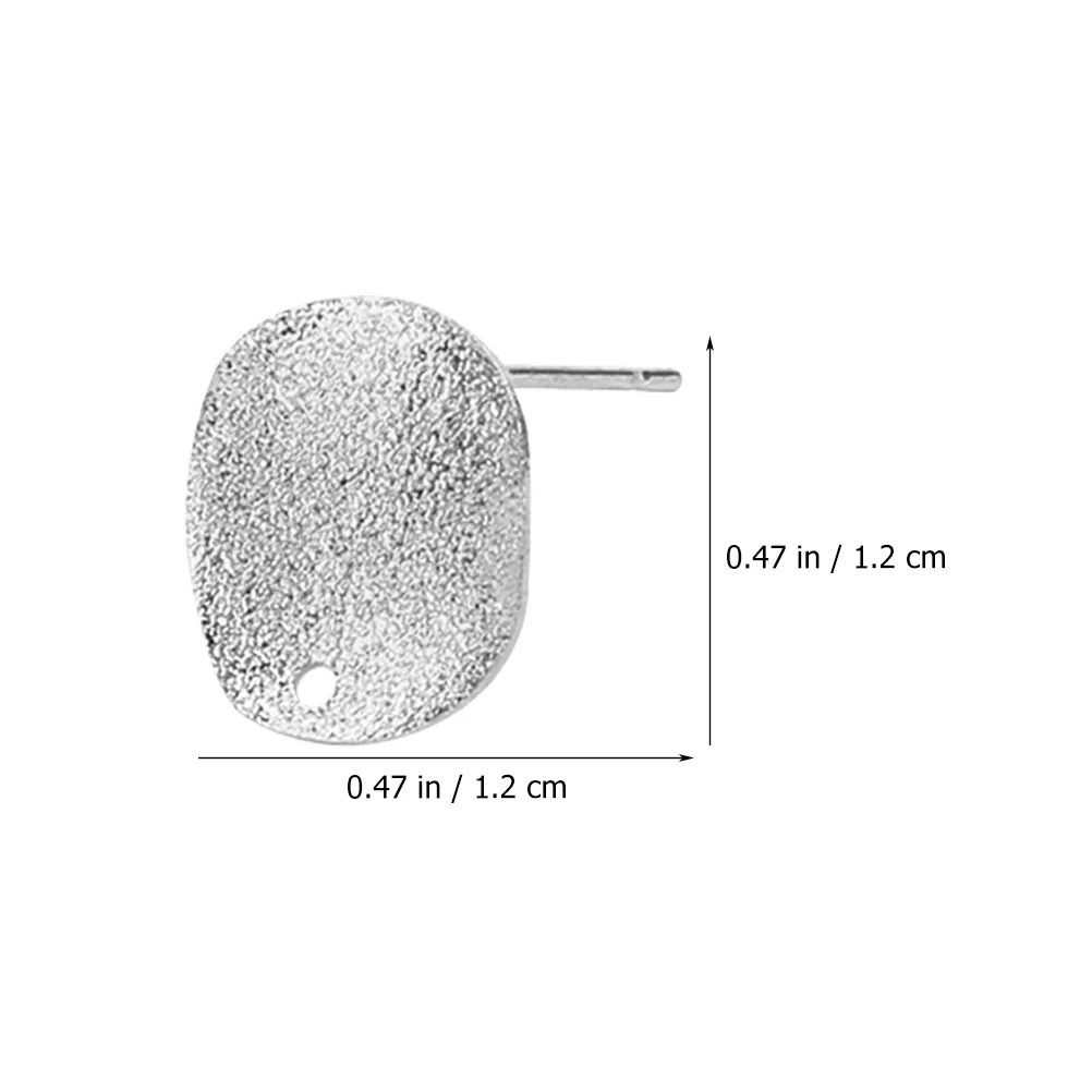 

30Pcs Earring Base Stud Blanks Alloy Durable Lightweight for DIY Earrings Jewelry Making Accessories Kit Blank Earring Posts