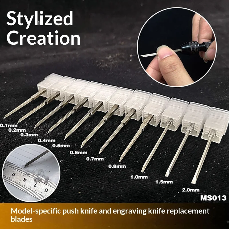 Replacement Blade for Scoring Knife MS013 - Tungsten Steel Scoring Knife MS012 for Modifying Gundam Military Models GK Models
