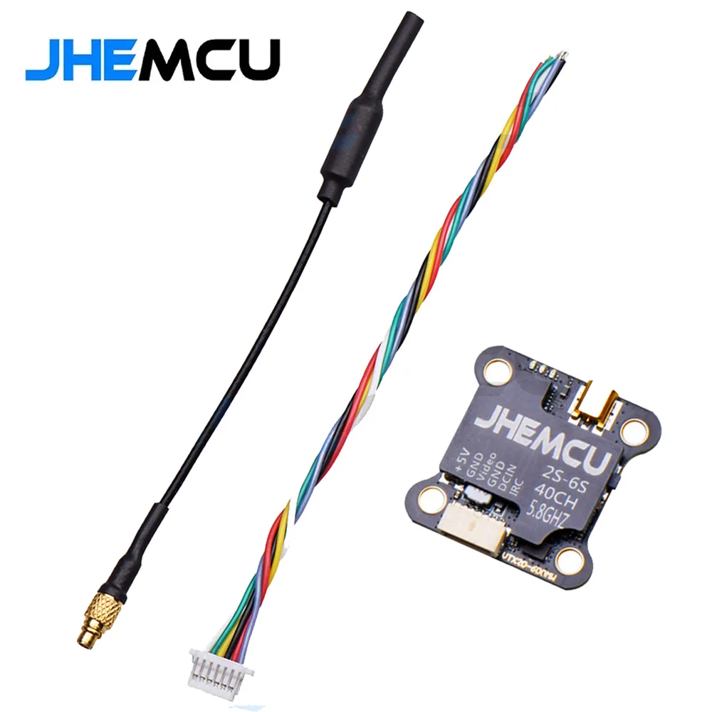 JHEMCU VTX20-600 5.8G 40CH FPV-zender PitMode 25mW 100mW 200mW 400mW 600mW 7-26V Verstelbare VTX voor RC FPV Racing Drone