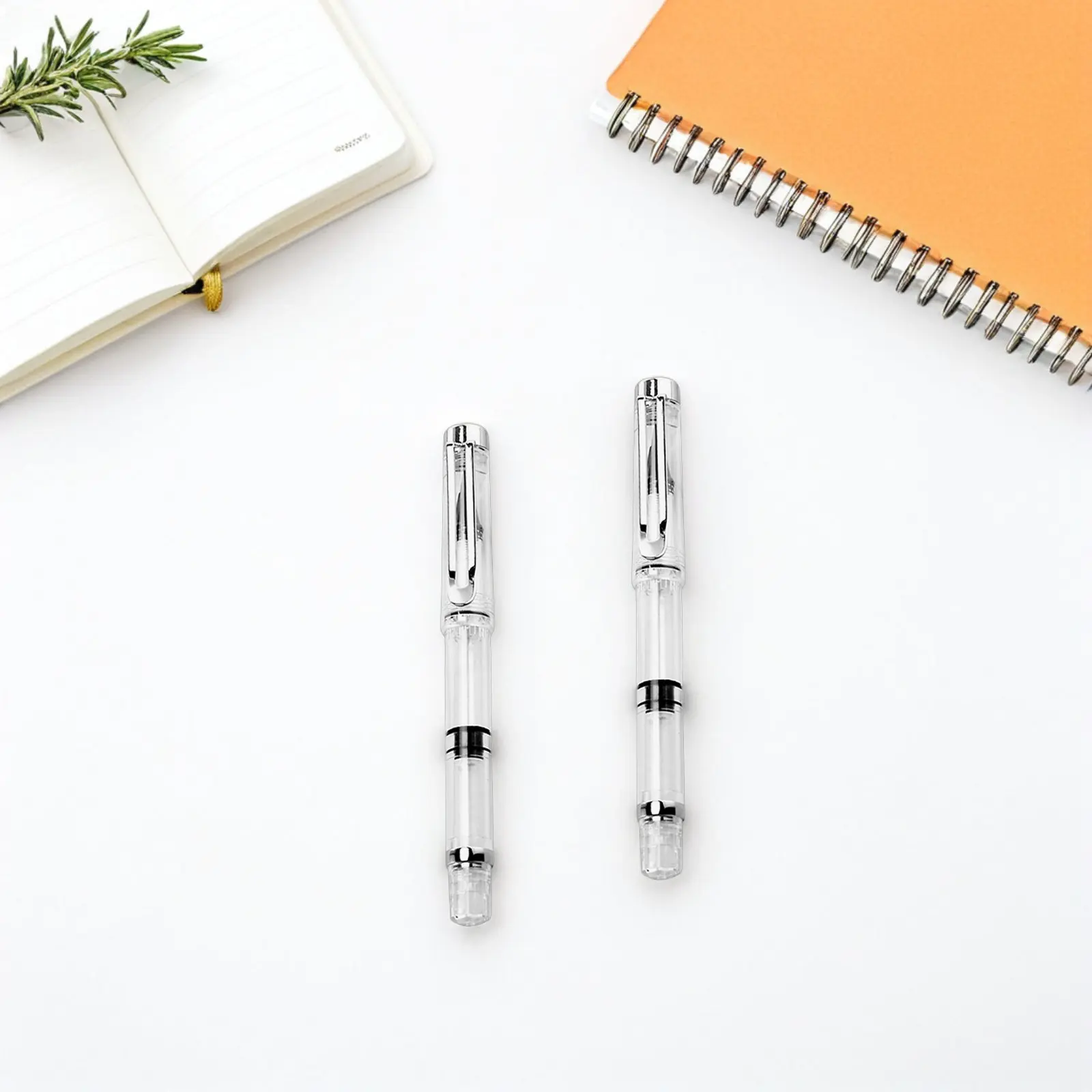 8Pcs Fountain Style Brush Pen Refillable Piston Filling Flexible Nib Calligraphy Pen Set for Beginners Artists Students