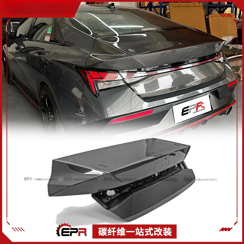 

Для Hyundai Elantra N (модель EPA) — встроенная крышка багажника из углеродного волокна (легкая модификация)