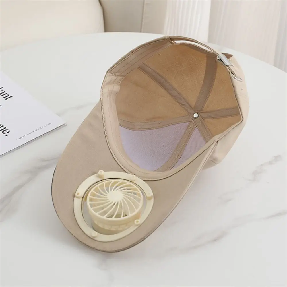 

New Breathable Solar Cooling Fan Hat Sunshade Built-in Fan​​ Fan Hat​​ Quick Dry Sun Protection Baseball Cap For Unisex