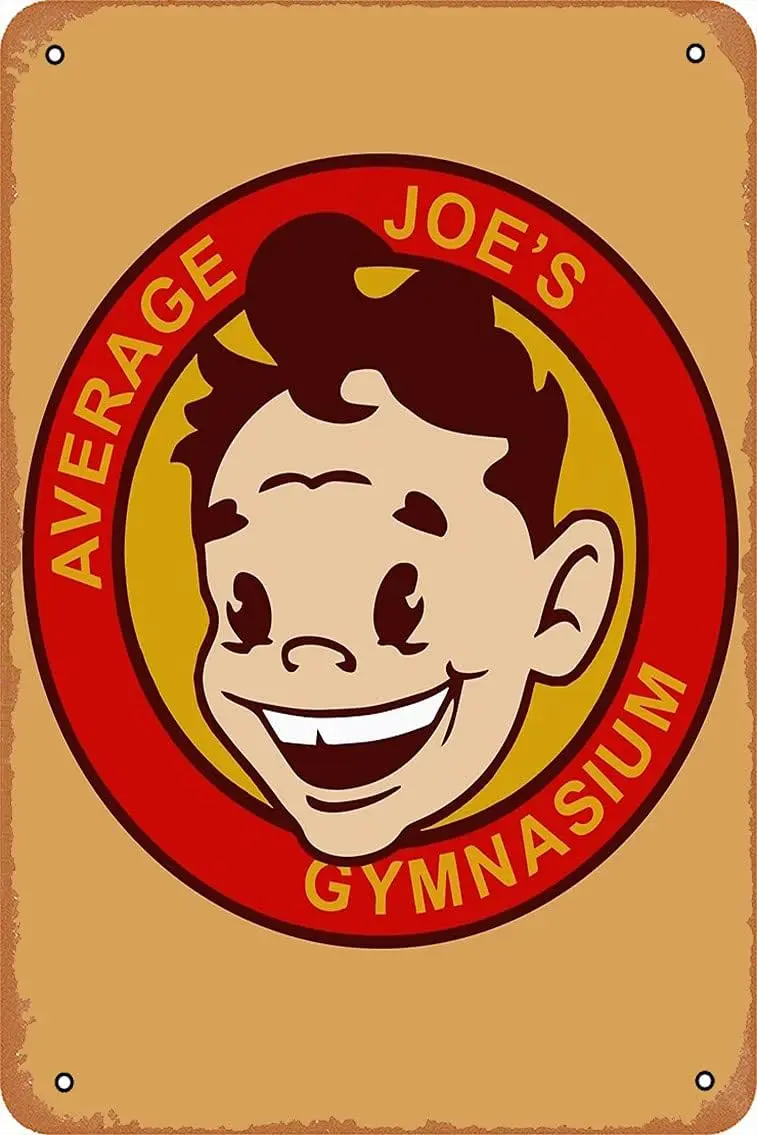 Metal Sign - Average Joe39;s Gym Design, Poster Gymnastics, Movie, Dodgeball, Hardball Tin Poster 12 X 8 Inches