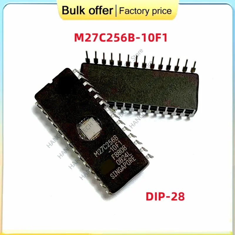 5PCS/Lot Original M27C512 M27C512-12F1 M27C256B-10F1 DIP-28 memory IC chip