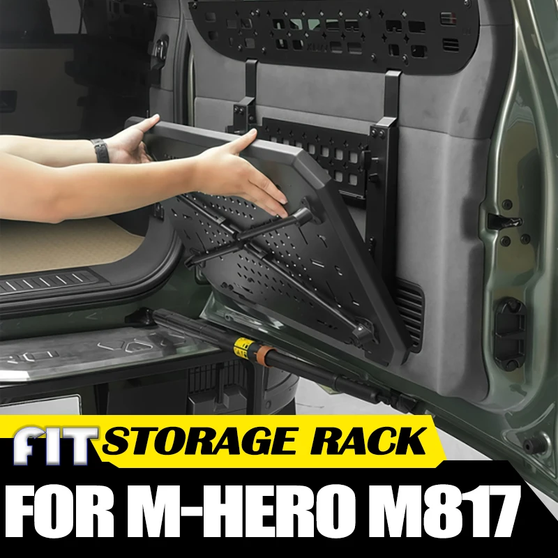 Car Tailgate Storage Rack Fit for Dongfeng M-Hero M817 2025 2026 Modified Car Aluminum Alloy Folding Table Accessories