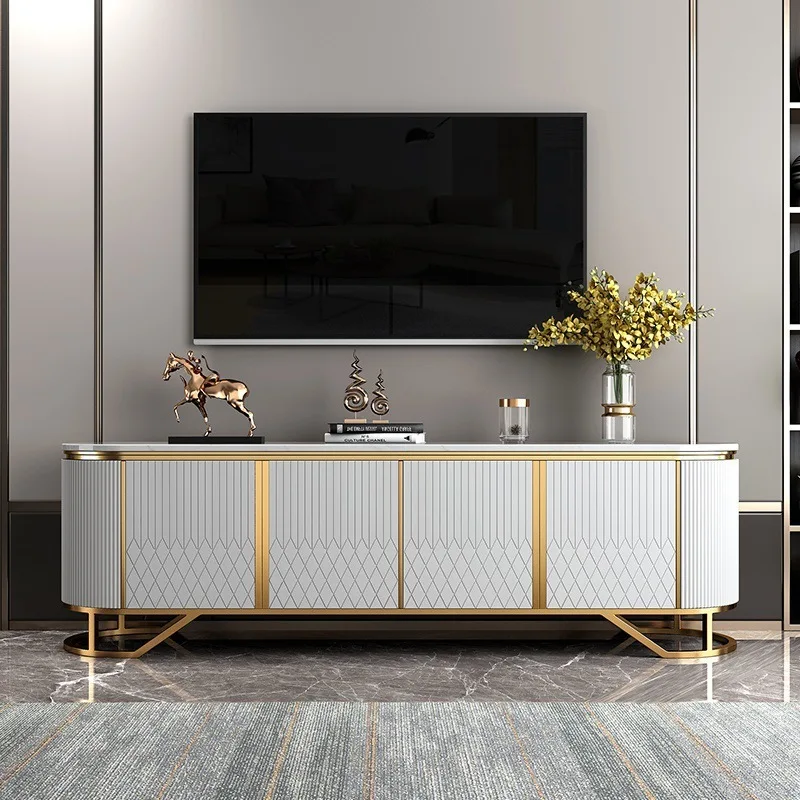Modern 180Cm White Tv Cabinet Luxury Minimalist Wood Designer Tv Cabinet Lounges High Quality Stojaki Telewizyjne Furniture Home
