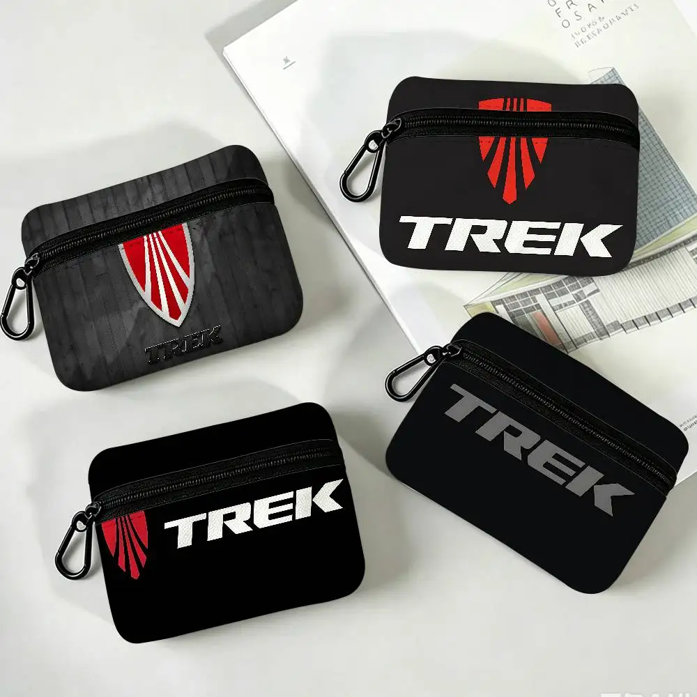 T-Trek Cycling-Endurance Mini Oxford Cloth Coin Purse With Carabiner Hook Portable Key Card Wallet Small Zipper Storage Pouch