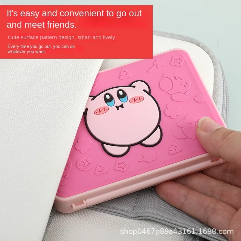 16 in 1 Kirby Cartoon Switch Game Card Storage Case for Switch Ns Oled Lite 3D Relief Storage Card Box Portable Game Accessories