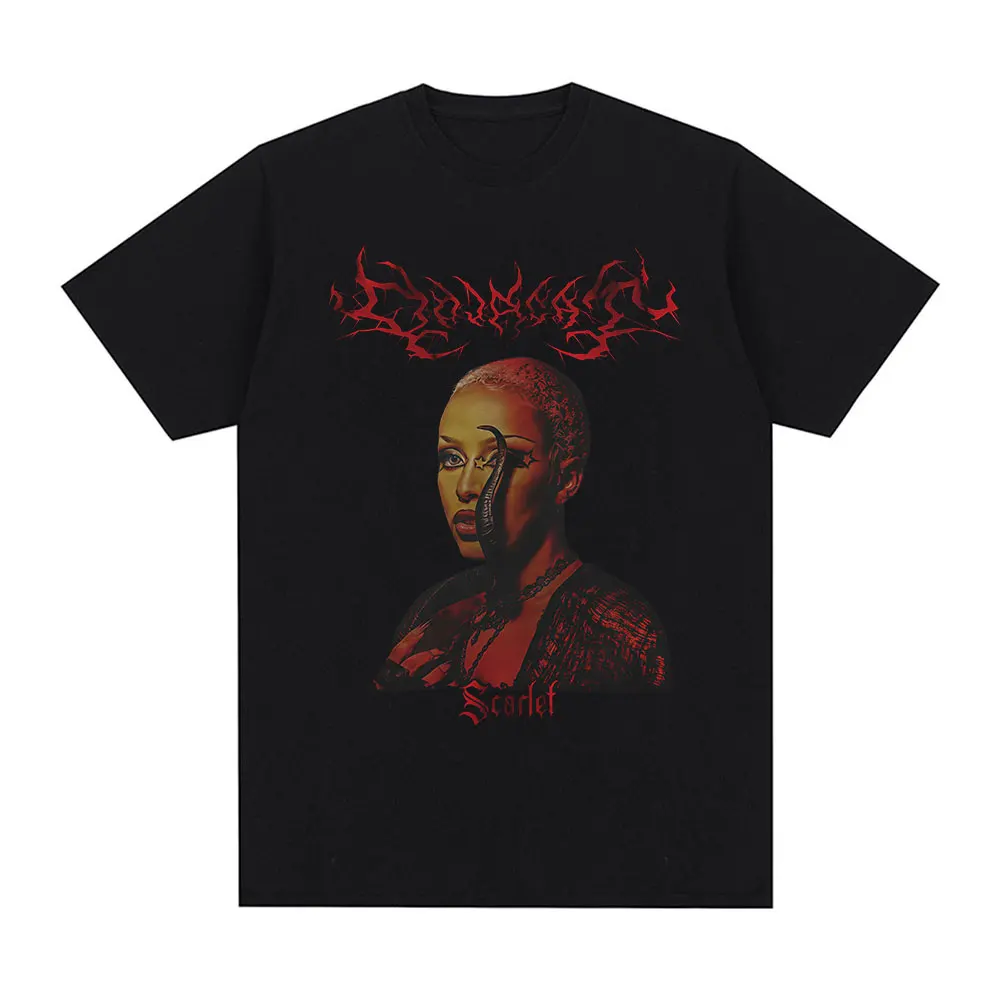 

Doja Cat Scarlet Gothic Metal Vintage T Shirt Fan Gifts Men's Women Clothing Fashion T-shirts Casual Cotton Oversized T-shirt