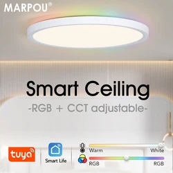 MARPOU TUYA Ceiling lamps Led ceiling light Modern RGB APP Voice Control Alexa Google Smart lamp Led lights for room Bedroom