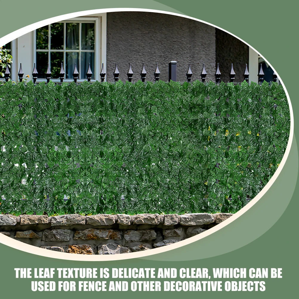 

Artificial Fence Grass Wall Panel Decor Greenery Plastic Vivid Leaves Balcony Garden Simulation Plant Decoration Trellis