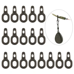 30pcs Carp Fishing Run Ring Easy Glide Weight Sinker Clips For Carp Fishing Running Rig Pike Helicopter Rig Connector Freshwater
