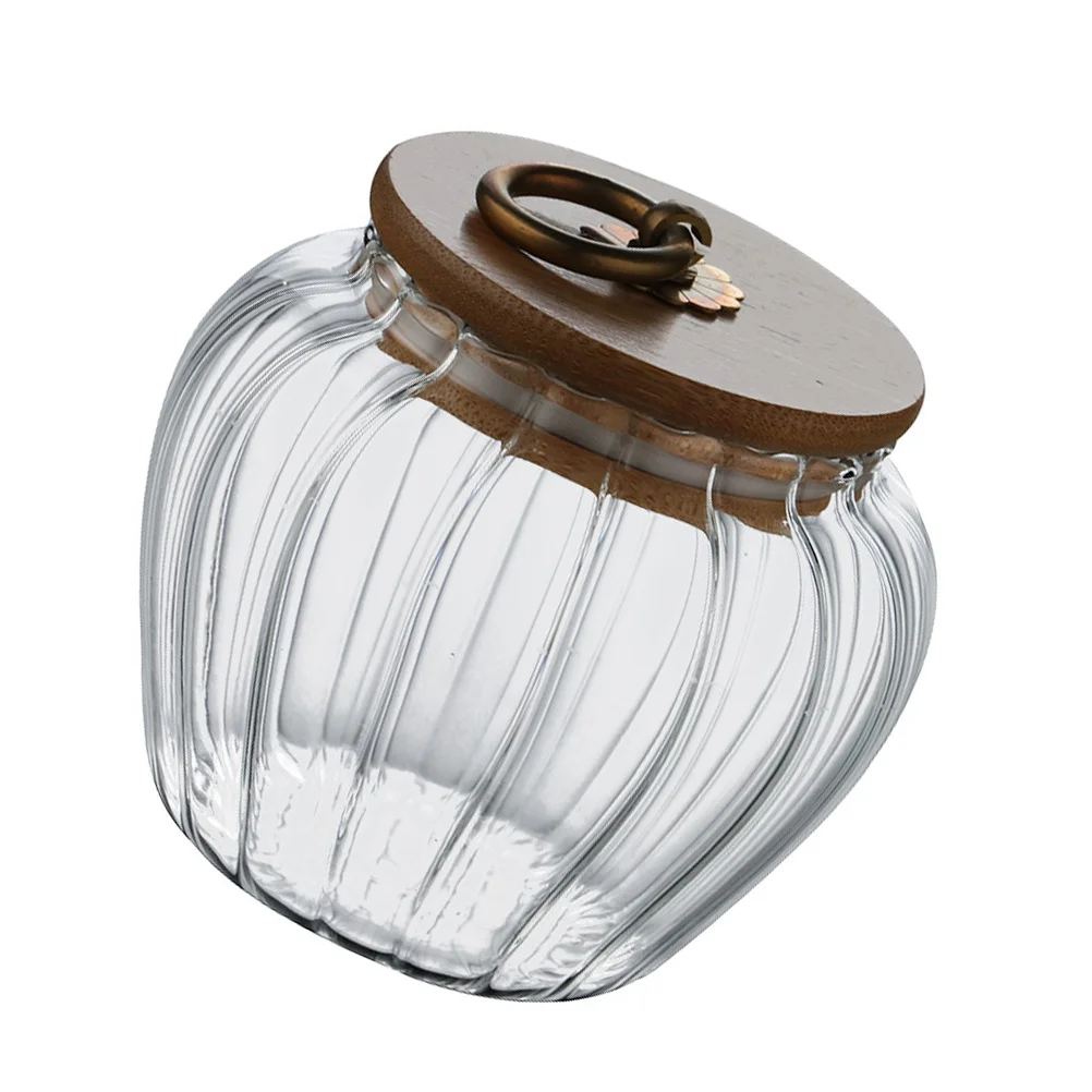 

350Ml Glass Seal Jar Food Storage Canister For Kitchen Tea Cereal Honey Airtight Moisture Dust Insect Proof Container Household