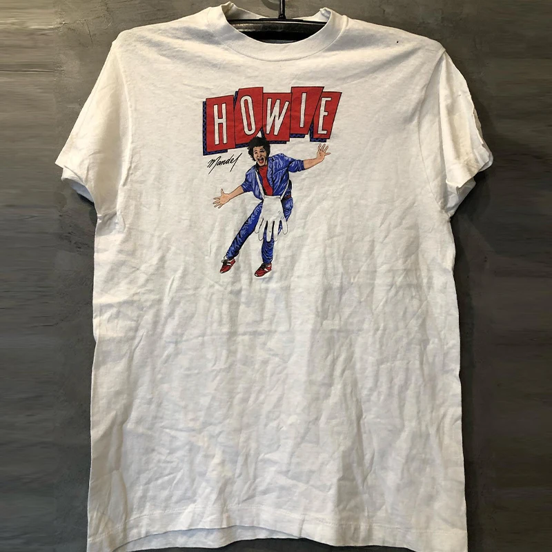 Howie Mandel Host Prank Clown Vintage Lazy Style Men's Short Sleeve T-Shirt Cotton Creative Fun Print Casual Summer Tee