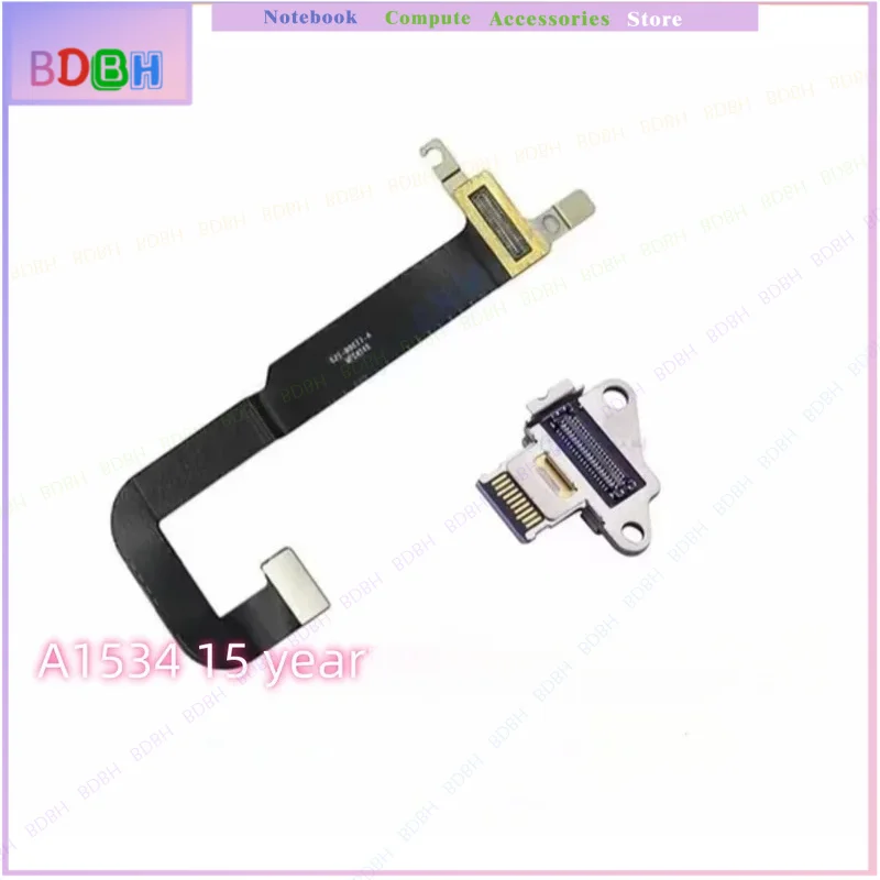 FOR USB-C Power DC Jack Board Connector With Flex Flat Cable 821-00077-A For Macbook Retina 12