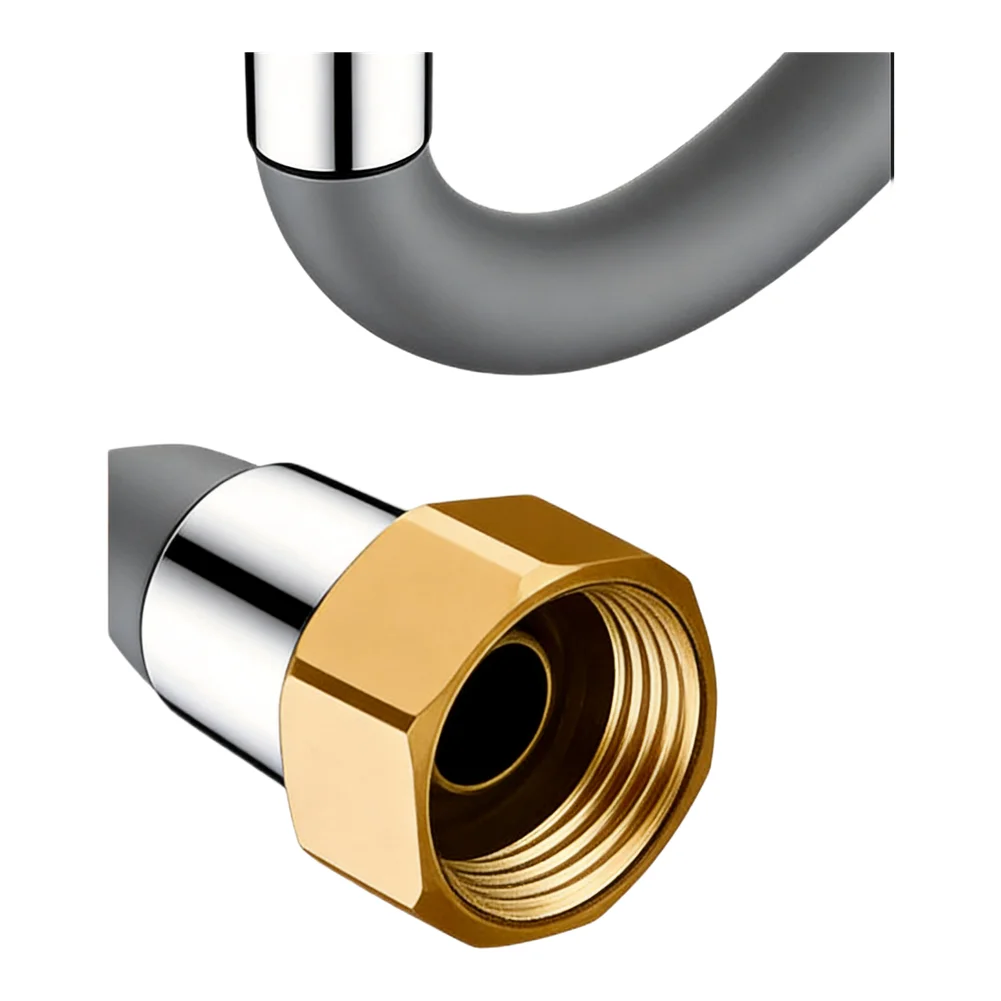 Stainless Steel Rotating Faucet Extension Hose 360 Degree Adjustable with Standard Adapter for Sink Installation