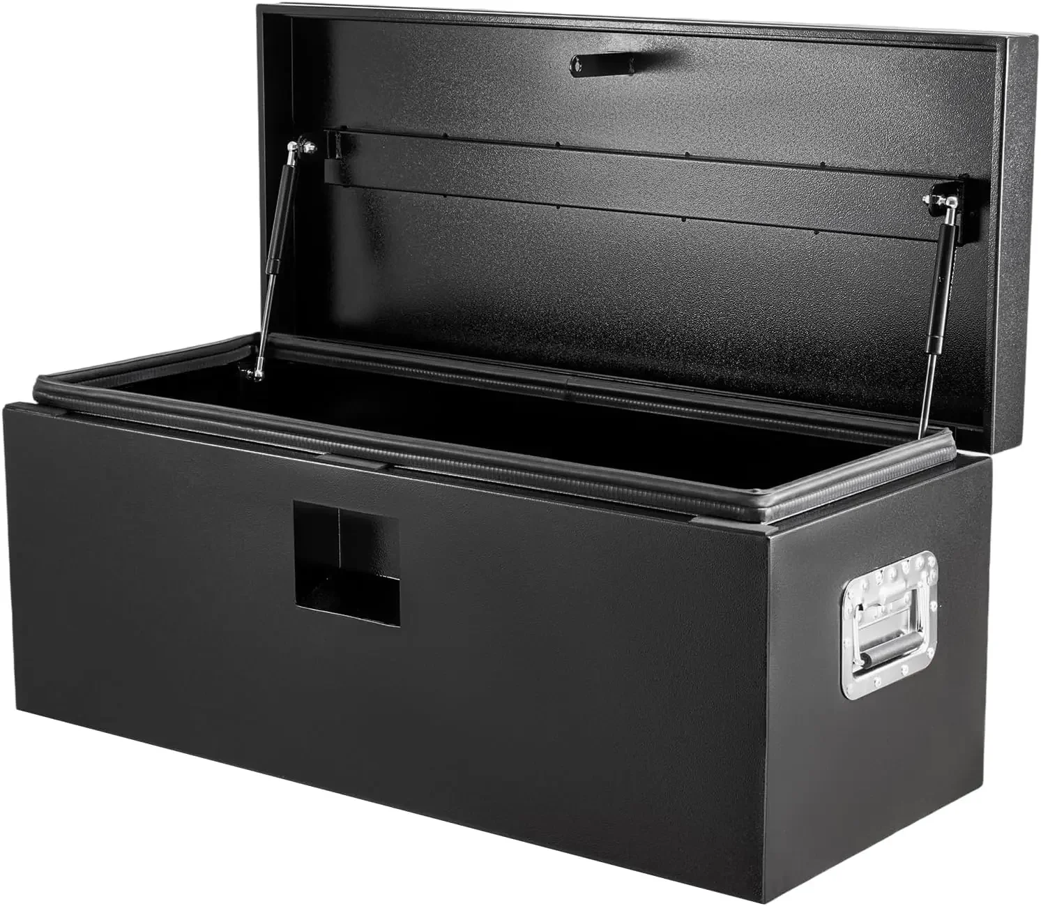 Black Steel Truck Bed Tool Box & Trailer Tongue Box, Truck Storage Organizer Tool Chest for Truck Bed, RV & Trailer, 24