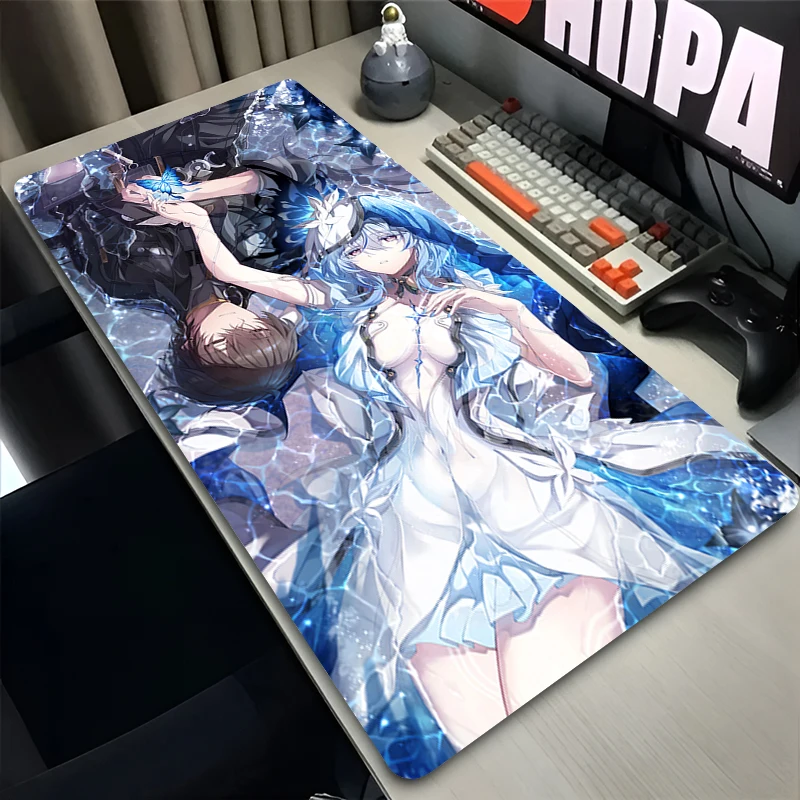 

Mouse Pad Office PC Gaming Accessories Keyboard Pad Wuthering Waves The Shorekeeper Anime Print Mousepad Laptop Desk Mouse Mat
