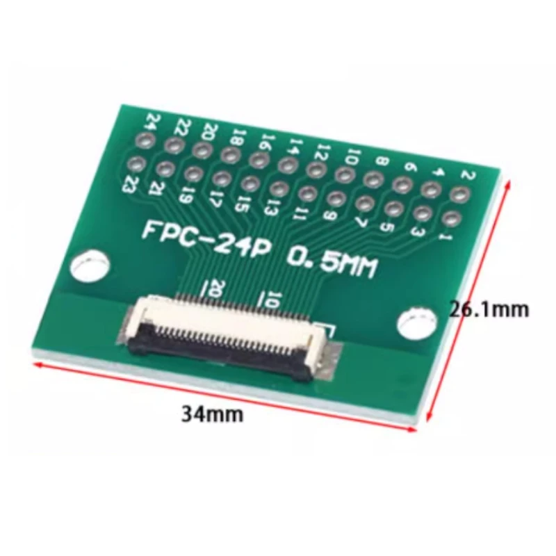 2 sztuk/partia FPC/FFC elastyczna płytka adaptera kabla taśmowego 0.5MM 24PIN