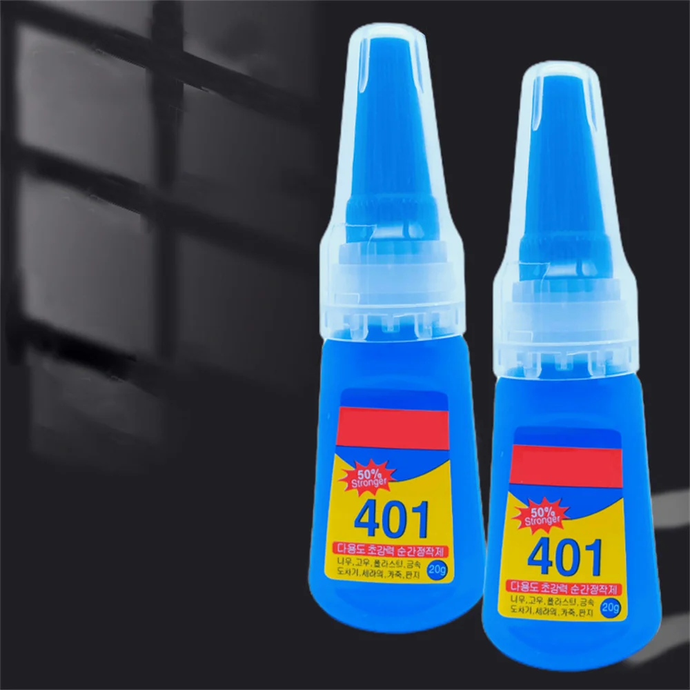 20ML 401 Glue Instant Fast Adhesive Bottle Stronger Super Glue Multi-Purpose Fix Super Strong Liquid Colorless Adhesive Glue