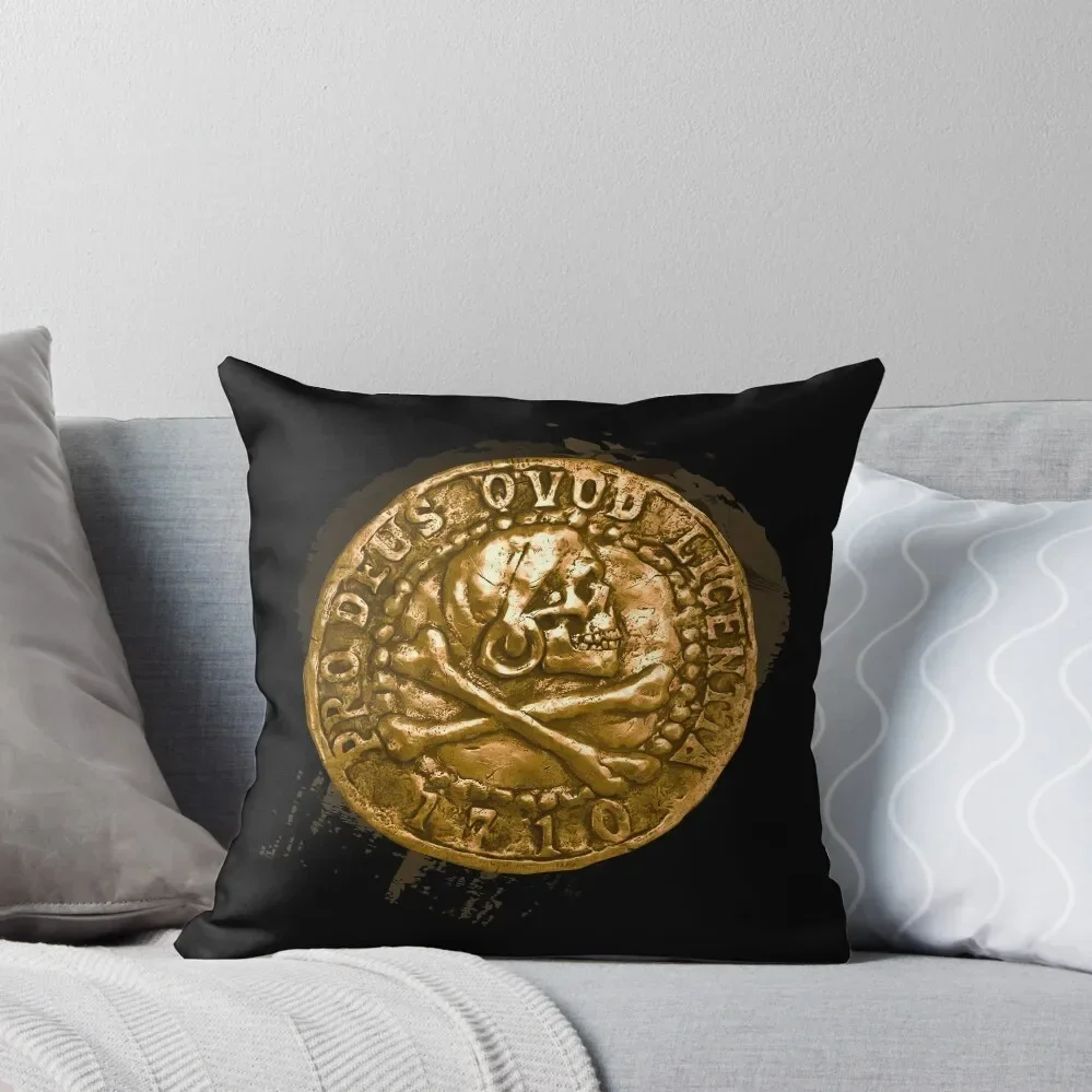 Pirate Coin- Uncharted Throw Pillow Marble Cushion Cover luxury decor Sofa Decorative Covers Sofa Cushions Covers pillow