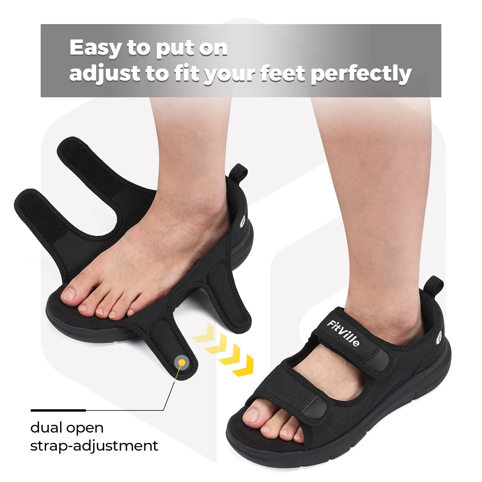 FitVille Herensandalen Zomer P - Men'S Shoes Plantar Fasciitis recensie en prijs