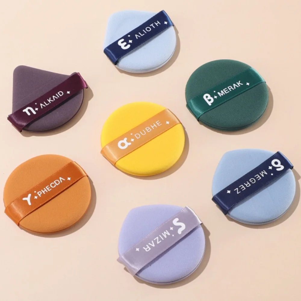 새로운 친수성 폴리우레탄 라운드 페이스 파우더 건식 및 습식 이중 용도 세척 가능한 메이크업 스펀지 경량 소프트 화장품 퍼프