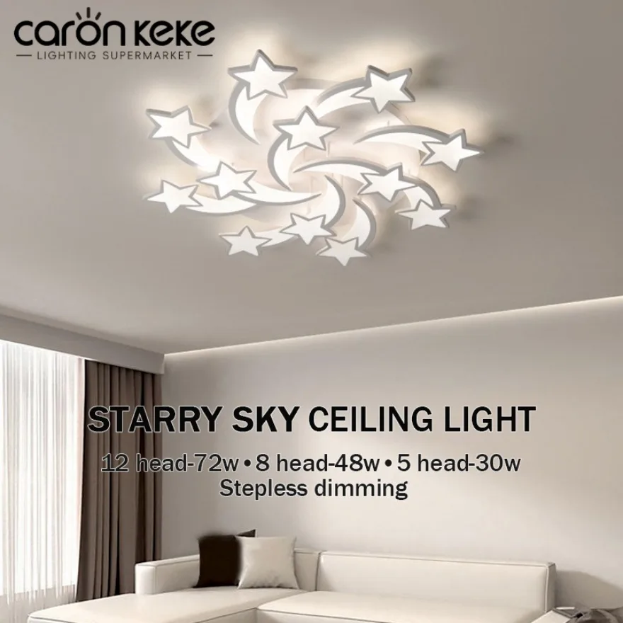 

Modern Acrylic LED Chandelier Ceiling Light with APP Remote Control Dimmable Design for Living Room Bedroom Home Decor Lighting