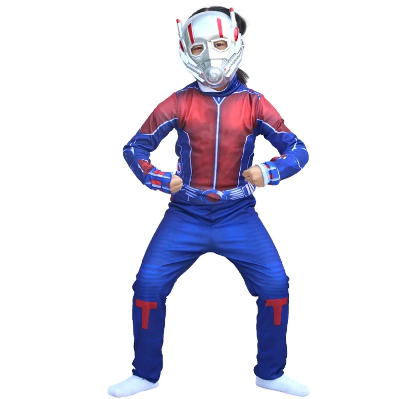 SN60 Superhero Captain America Cosplay Costume Bodysuit Kids Carnival Suit Dress Up1 @ j $