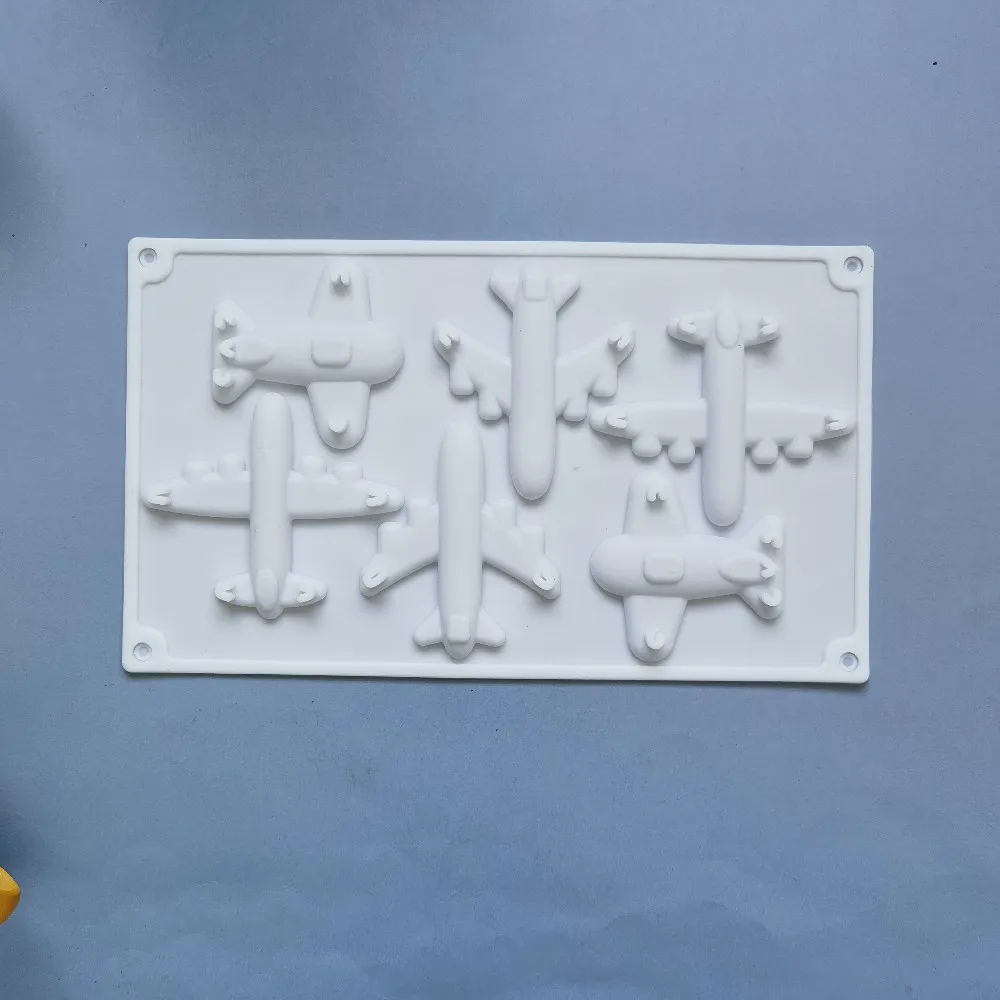 DIY Epoxy Resin Airplane Modeling Silicone Mold Chocolate Mold Pudding Mousse Cake Baking Decoration Airplane Silicone Mold