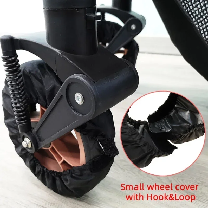 vvocci Baby Stroller Wheel Protector Infant Pushchair Pram 2Pcs Cover Dustproof Wheel chair Tire Anti-Dirty Oxford Cloth Case