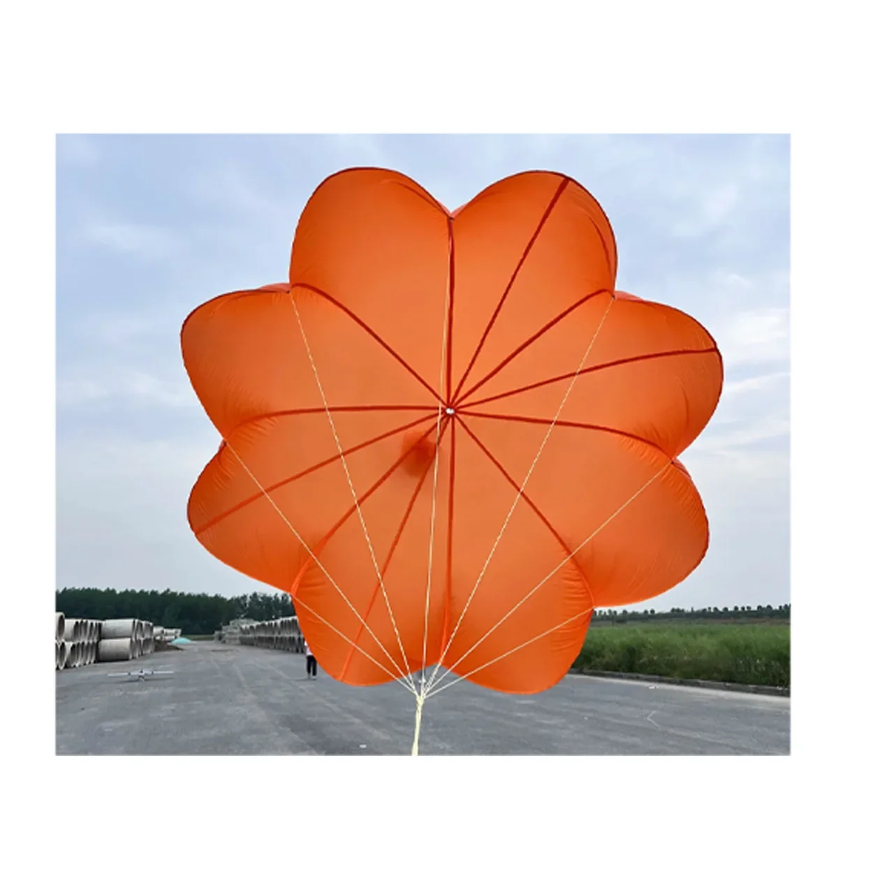 Model Aircraft Nylon Parachute With lanyard 4-15kg for Outdoor UAV Landing Protection