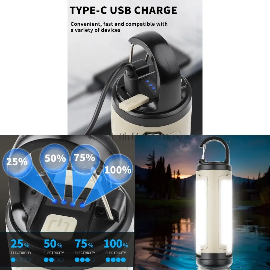

Folding Camping Light Rechargeable 1200mAh LED Light for Tent Outdoor 87HC